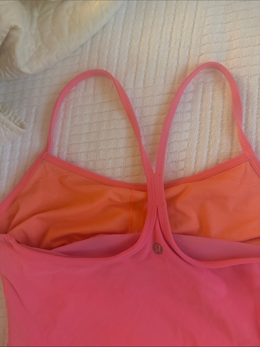 lululemon athletica Coral Pink Strappy Tank Top - Picture 3 of 4